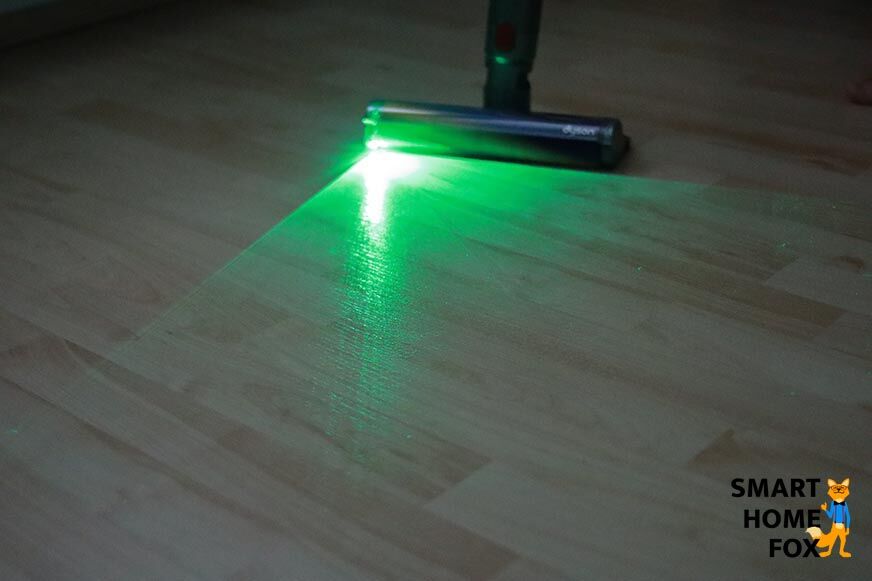 V15 Laser Fluffy after vacuuming in the bright